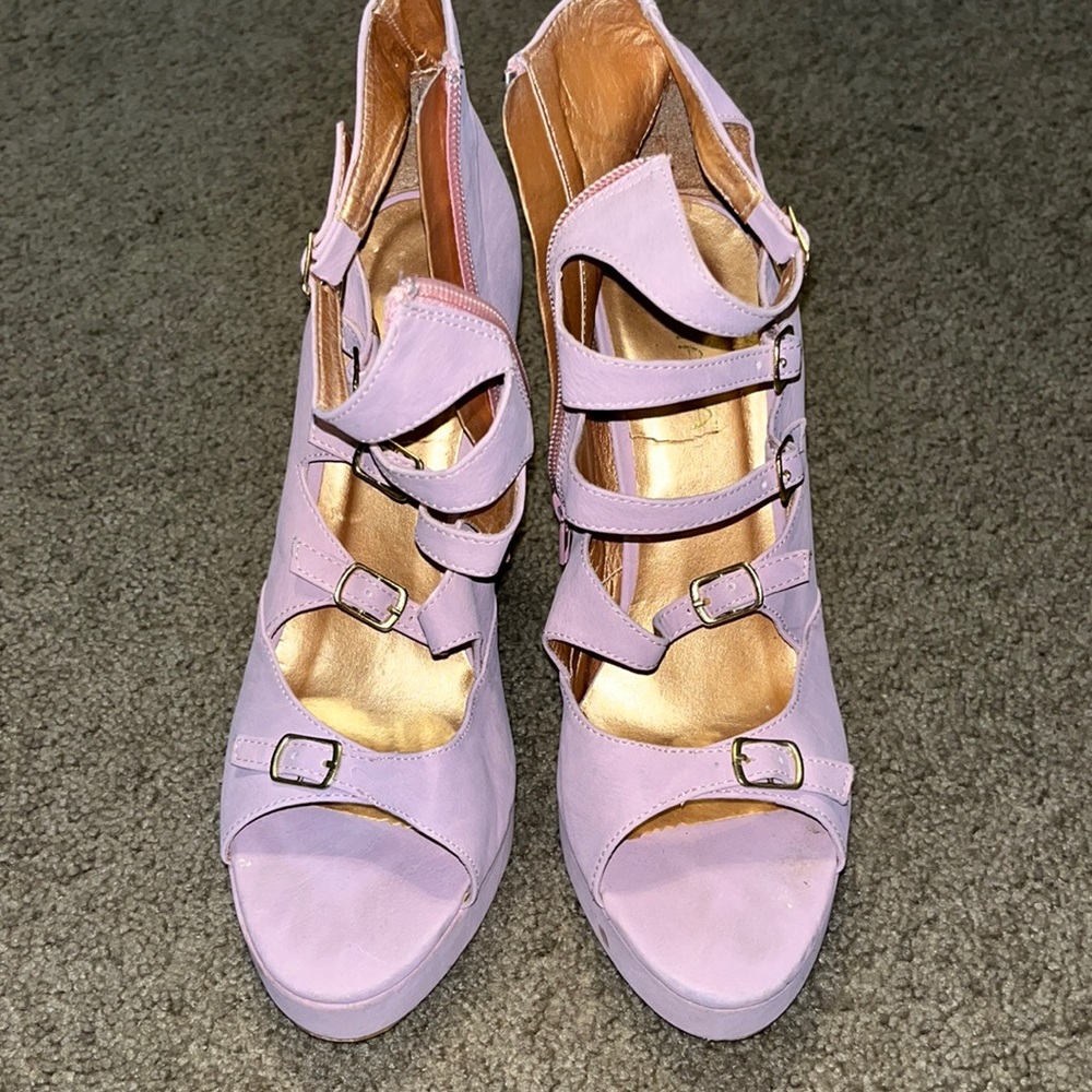 Pastel pink heels